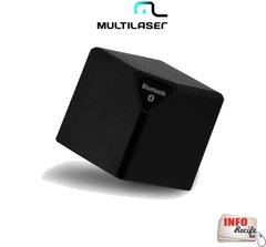 Caixa de Som Cubo Speaker 3W Preto Multilaser - SP305P - Info Recife PE