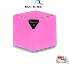 Caixa de Som Cubo Speaker 3W Rosa Multilaser - SP305R na internet