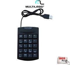 Teclado Numérico Multilaser Com Fio USB Preto - TC229 na internet