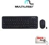 Kit Teclado e Mouse Sem Fio Teclas Redondas USB - TC231