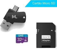 Kit 4 em 1 Pen Drive Micro SD 32GB Multilaser - MC151