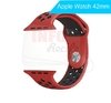 Pulseira de Borracha Vermelha com Preto Apple Watch 42mm / 44mm na internet