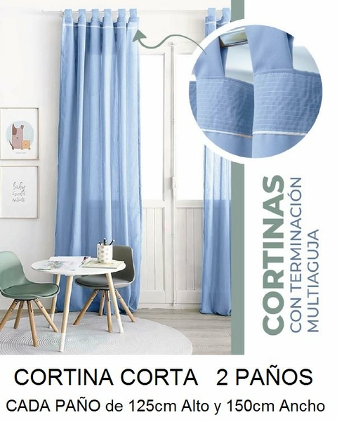 JGO CORTINA ESTAMPADA LARGA 2 PAÑOS DE 115X200 CM TELA TROPICAL