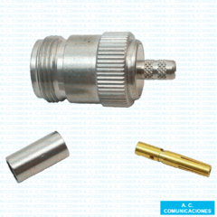 Conector Hembra N Cable Rg-58