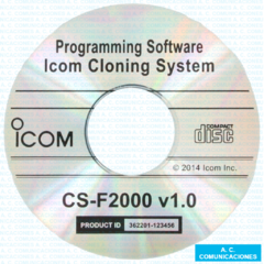 Software Programación Icom CS-F2000