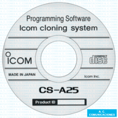 Software Programación Icom CS-A25C/25N