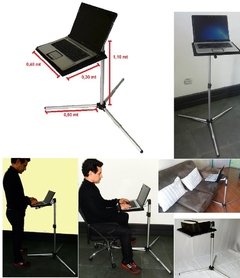 Mesa suporte para notebook e tablet com bandeja