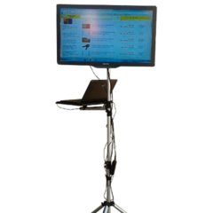 Pedestal Suporte de chão para Tv até 28"-36" polegadas Led Lcd com bandeja para notebook na internet