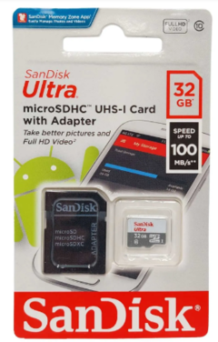 Cartão de Memória SanDisk Ultra MicroSDHC 32 GB Original - comprar online
