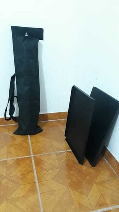 Imagem do Suporte pedestal tripé com 3 bandejas para projetor notebook e mouse