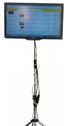 Pedestal Tripé De Chão para Tv Monitor Computador Lcd Video até 28''-36'' polegadas