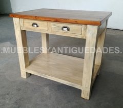 Aparador mesa de arrime de diseño con tapa de pinotea (AP208M) - Muebles y Antiguedades - Argentina