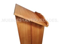 Imagen de Atril pedestal podio púlpito ambón atrio en madera maciza de paraíso (AT101A)
