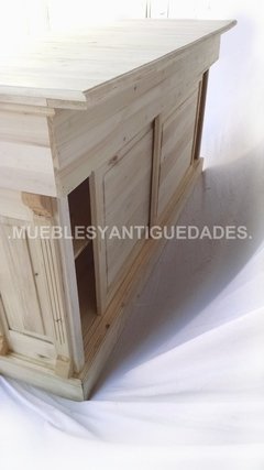 Barra mostrador estilo colonial madera maciza (BA106A) - Muebles y Antiguedades - Argentina
