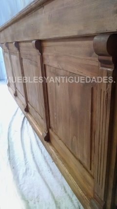 Barra mostrador estilo colonial en madera maciza (BA108A) - tienda online