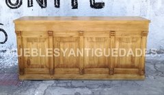 Barra mostrador estilo colonial realizada en madera maciza (BA113A) en internet