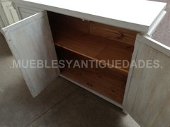 Barra mostrador en madera maciza puertas recicladas (BA114M) - Muebles y Antiguedades - Argentina