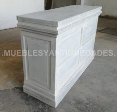 Barra mostrador pulpería en madera maciza de puertas recicladas (BA115M) - comprar online