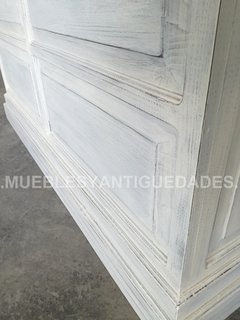 Barra mostrador pulpería en madera maciza de puertas recicladas (BA115M) - tienda online