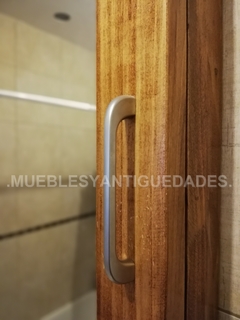 Botiquín organizador para baño en madera maciza con espejo 0,80 x 0,70 mts (EM109M)