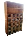 Fideera antigua 20 cajones 2 estantes madera maciza (FI106A)