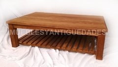 Mesa ratona con revistero tipo deck en pinotea (MR107M) - tienda online