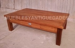 Mesa ratona en madera maciza con cajón (MR117A) en internet