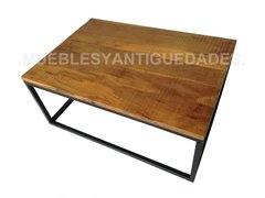Mesa ratona estilo industrial de madera y hierro (MR119A) en internet