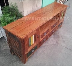 Mueble para TV de diseño realizado en madera maciza (TV101M) - comprar online