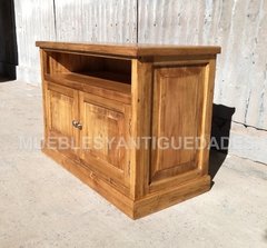 Mueble de TV con 2 puertas en madera maciza (TV102A) - tienda online