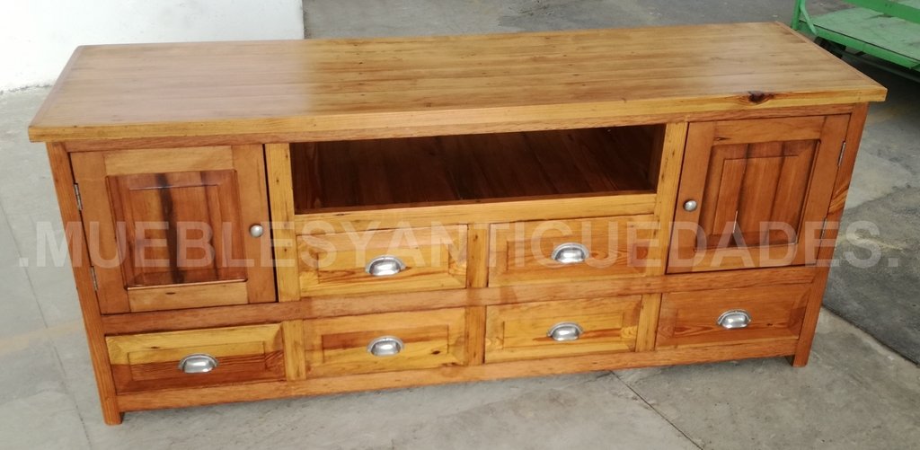 Mueble auxiliar TV madera PISCO, Muebles diseño moderno