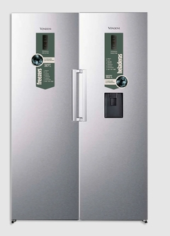 COMBO Heladera y Freezer Vondom Side by Side Linea Platinum - HEL185WD + FR185WD c/ dispenser de agua - comprar online