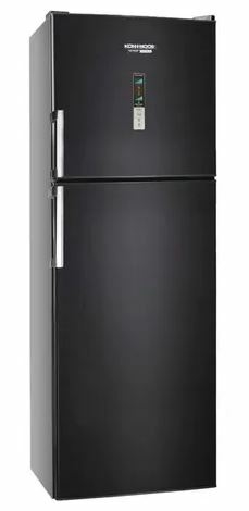 Heladera No Frost Kohinoor Khdb42/8 Negra mate Con Freezer 409l