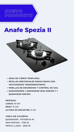 ANAFE TST SPEZIA 2 hornallas - cod 22-2 - comprar online