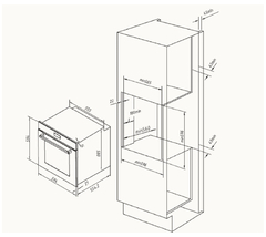 Combo Vondom Electrico Horno Tnc60hebs Microondas Hm60mibs - tienda online