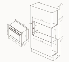 Combo Vondom Electrico Horno Tnc90mibs Microondas Hm60mibs - tienda online