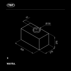 Campana Extractor TST Wayra 53 cm - Acero Inoxidable, Para Embutir - 212-53 - comprar online