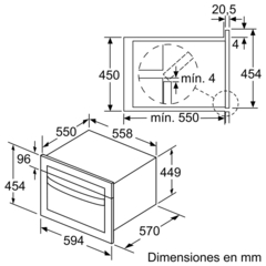 Horno con Microondas integrables con aire caliente, 60 x 45 cm, Acero inoxidable CMA585GS0 en internet