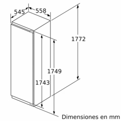 Freezer integrable Bosch 222 Lts Cierre SoftClose con puerta fija GIN81ACE0 en internet