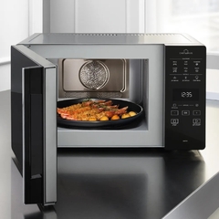 Microondas Whirlpool 25 L - Con Grill, Negro y Plateado - WMG25ST25F en internet