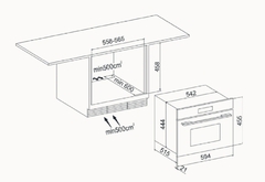 Imagen de Horno Microondas Vondom Eléctrico Empotrable 60 cm Capacidad 38L HM60MIBS