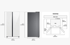 Heladera Samsung Bespoke Side By Side 590L con Auto Open Door - RS23CB760A41 - cocinasonline