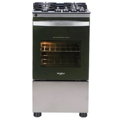 Cocina a Gas Whirlpool 51 cm - Acero Inoxidable y Grill - WFO4VBRDIM