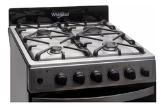 Cocina Whirlpool WFX57DI a gas 4 hornallas inox puerta con visor - cocinasonline