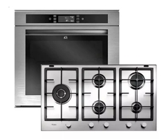 Combo Whirlpool Horno Akzm656ix + Anafe Gma9522x Italia