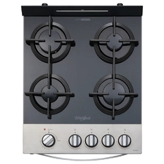 Cocina a Gas Whirlpool 51 cm - Acero Inoxidable y Grill - WFO4VBRDIM en internet