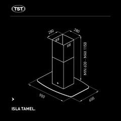 TST Campana Extractora Para Isla Modelo Tamel 90 - cod 275-90 en internet