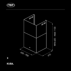 TST Campana de Pared Kuba 60cm - cod 240-60 - tienda online