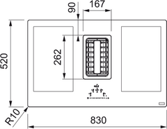 Anafe de induccion Franke con extractor incorporado MARIS 2TOGETHER FMA 839 HI black-glass - 3595-364