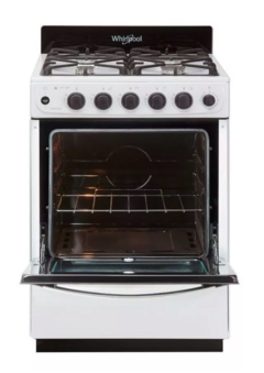 Cocina Whirlpool WFB57DI multigas 4 hornallas blanca 220V puerta con visor 60L - cocinasonline